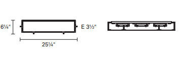 DVI LIGHTING ZURICH 3 LT VANITY CHROME DVP14543CH-SSOP