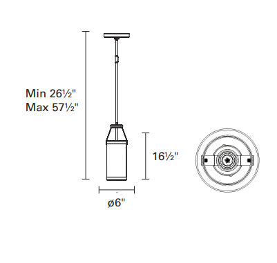 DVI LIGHTING GASTOWN MINI PENDANT DVP15721GR-N
