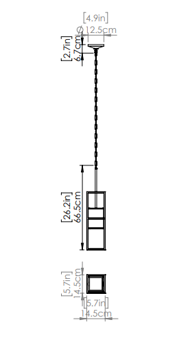 DVI LIGHTING STARLINE PENDANT OUTDOOR DVP22175BK-OP