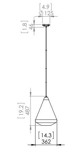 DVI LIGHTING ST. JULIAN 14" PENDANT SATIN NICKEL DVP25805SN-CL