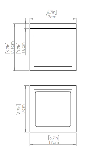 DVI LIGHTING BISHOP LED OUTDOOR FLUSH MOUNT DVP26970BK-HNC