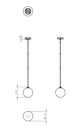 DVI LIGHTING COURCELETTE MINI PENDANT VENETIAN BRASS DVP27010VBR-CL