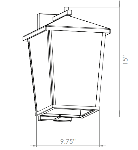 DVI LIGHTING LAURENTIAN 2 LT OUTDOOR SCONCE DVP30091BK-CL