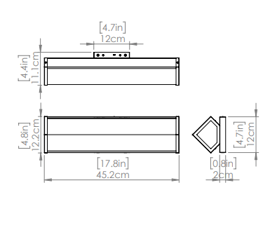 DVI LIGHTING EBRO 18.5" VANITY BRASS DVP30522BR-AFA