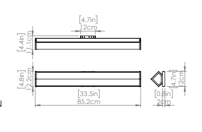 DVI LIGHTING EBRO 32" VANITY BRASS DVP30544BR-AFA