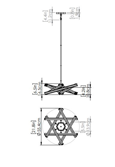 DVI LIGHTING KESTREL 12 LT PENDANT BRASS DVP30649BR