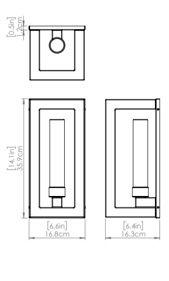 DVI LIGHTING AJAX OUTDOOR SCONCE DVP31171BK-OP