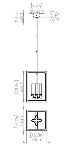 DVI LIGHTING AJAX OUTDOOR 4 LT FOYER  DVP31176BK-OP