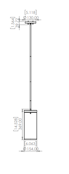 DVI LIGHTING BESSEMER 1 LT PENDANT BRASS  DVP32110BR-MS