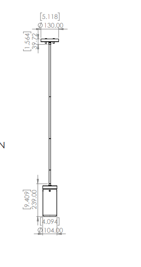 DVI LIGHTING BESSEMER 1 LT MINI PENDANT BRASS  DVP32119BR-MS