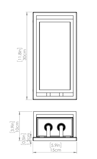 DVI LIGHTING BLACKSTONE 2 LT OUTDOOR SCONCE DVP32371BR+BK-SDY