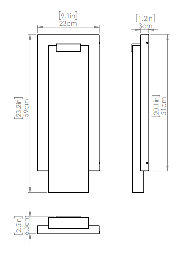 DVI LIGHTING MUSKEG 12" SCONCE OUTDOOR  DVP33373BK-AFA