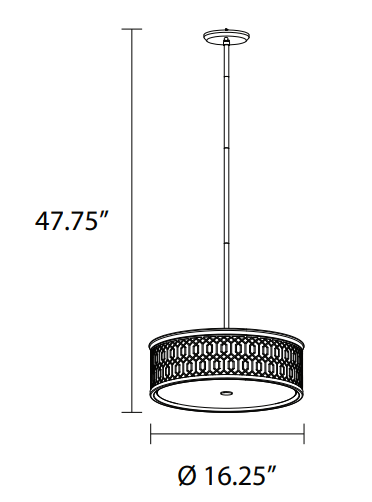 DVI LIGHTING TORTONA 2 LT PENDANT DVP33920VBR-SW