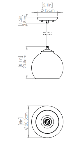 DVI LIGHTING ANDROMEDA PENDANT BRASS DVP34721BR-CL