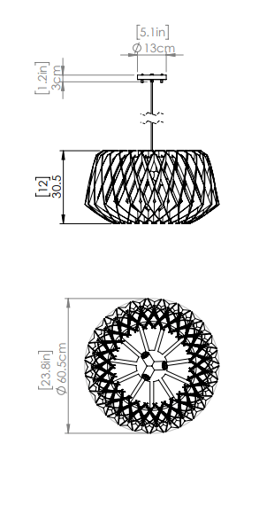 DVI LIGHTING LAC ST-JEAN 3 LT PENDANT DVP36724BK-BW