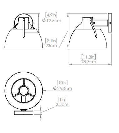 DVI LIGHTING ALCENON OUTDOOR SCONCE DVP39572BK+SS