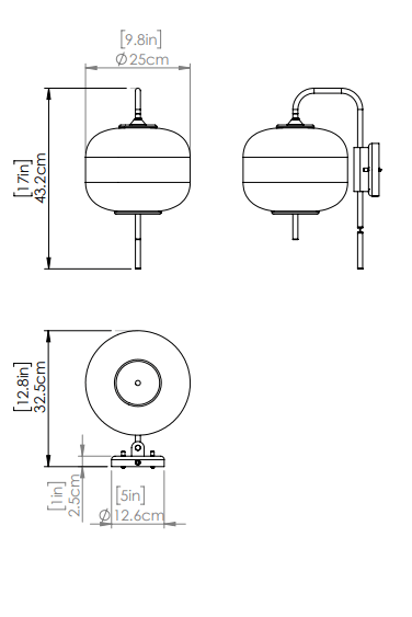 DVI LIGHTING MOUNT PEARL SCONCE BRASS DVP40001BR-RIO