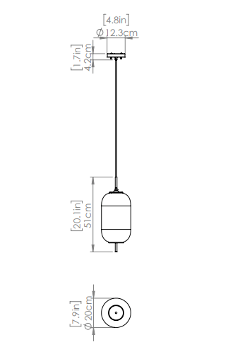 DVI LIGHTING MOUNT PEARL 20" MINI-PENDANT BRASS DVP40005BR-RIO