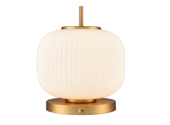 DVI LIGHTING MOUNT PEARL TABLE LAMP BRASS DVP40017BR-RIO
