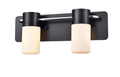 DVI LIGHTING TUXEDO 2 LT VANITY EBONY DVP40722EB+CH-OP