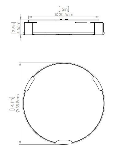 DVI LIGHTING PETRA 14" LED FLUSH MOUNT BRASS DVP42038BR-BFA