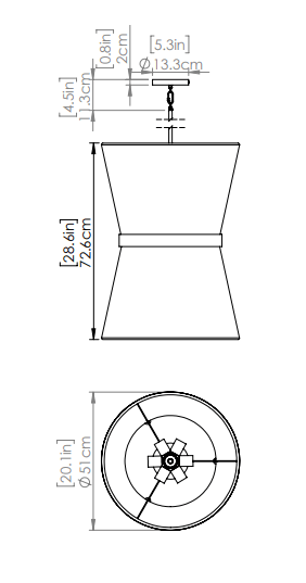 DVI LIGHTING ELLESMERE 6 LT FOYER OAT SHADE DVP43648BR-OAT