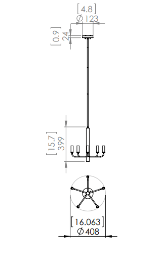 DVI LIGHTING OLIVIA 5 LT CHANDELIER PAINTED SATIN BRASS DVP44025MF+PSB