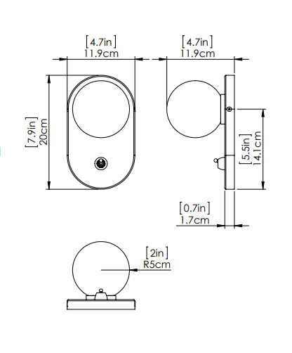 DVI LIGHTING ATWOOD SCONCE EBONY DVP45001EB-OP