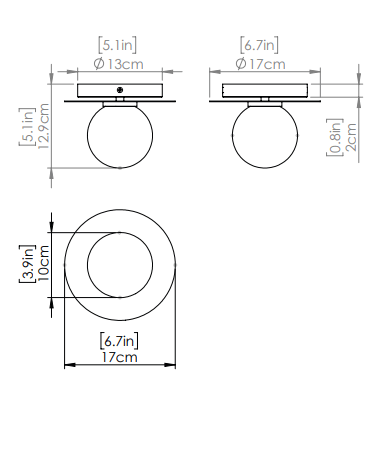 DVI LIGHTING ATWOOD FLUSH MOUNT BRASS DVP45032BR-OP