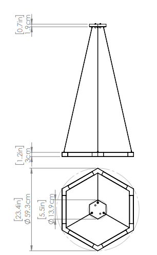 DVI LIGHTING CALLISTO LED PENDANT DVP47508EB
