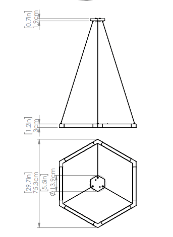 DVI LIGHTING CALLISTO LED PENDANT DVP47524EB