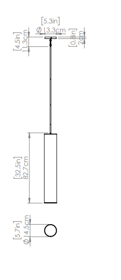 DVI LIGHTING GIMLI PENDANT DVP49105MW+BK