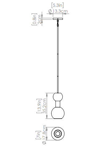 DVI LIGHTING LILLOOET 1 LT MINI PENDANT BRASS DVP49421BR-TO
