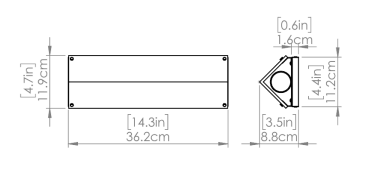 DVI LIGHTING PAVILION SCONCE EBONY DVP49601EB-GFA