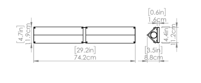 DVI LIGHTING PAVILION VANITY BRASS DVP49644BR-BFA