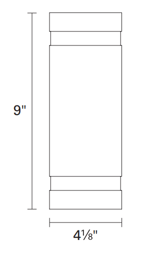 DVI LIGHTING SUMMERSIDE 9" OUTDOOR SCONCE BLACK DVP115007BK