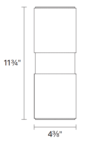 DVI LIGHTING SUMMERSIDE 11.75" OUTDOOR SCONCE BLACK DVP115009BK