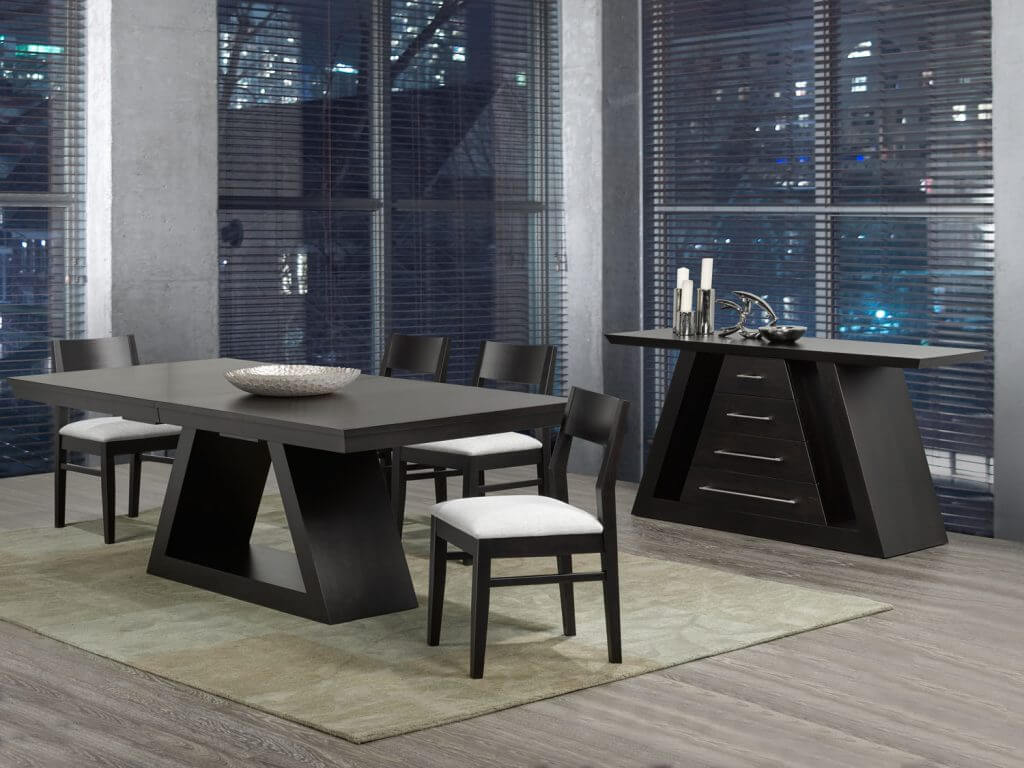 CARDINAL WOODCRAFT SHARD DOUBLE PEDESTAL TABLE