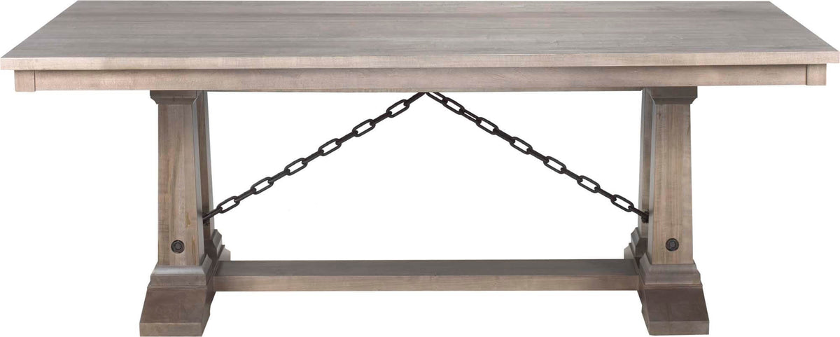 CARDINAL WOODCRAFT SHECHEM DOUBLE PEDESTAL TABLE