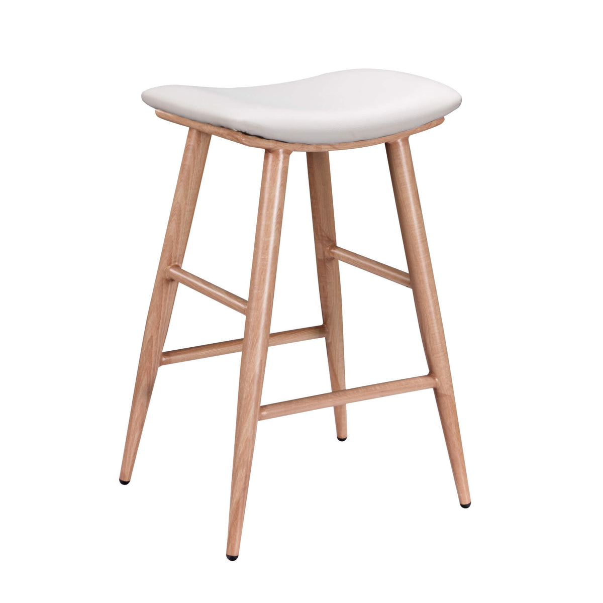 FURNISHINGS MATE SHEILA COUNTER WHITE STOOL SET OF TWO CS B11-WH-WO