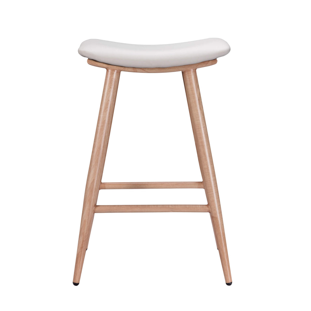FURNISHINGS MATE SHEILA COUNTER WHITE STOOL SET OF TWO CS B11-WH-WO