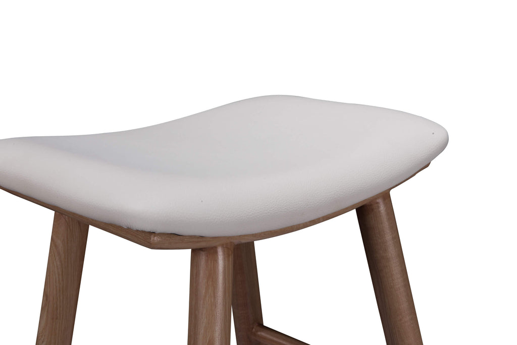 FURNISHINGS MATE SHEILA COUNTER WHITE STOOL SET OF TWO CS B11-WH-WO