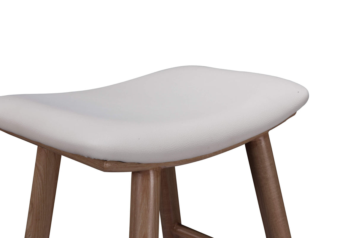FURNISHINGS MATE SHEILA BAR STOOL SET OF TWO BS B11-WH-WO