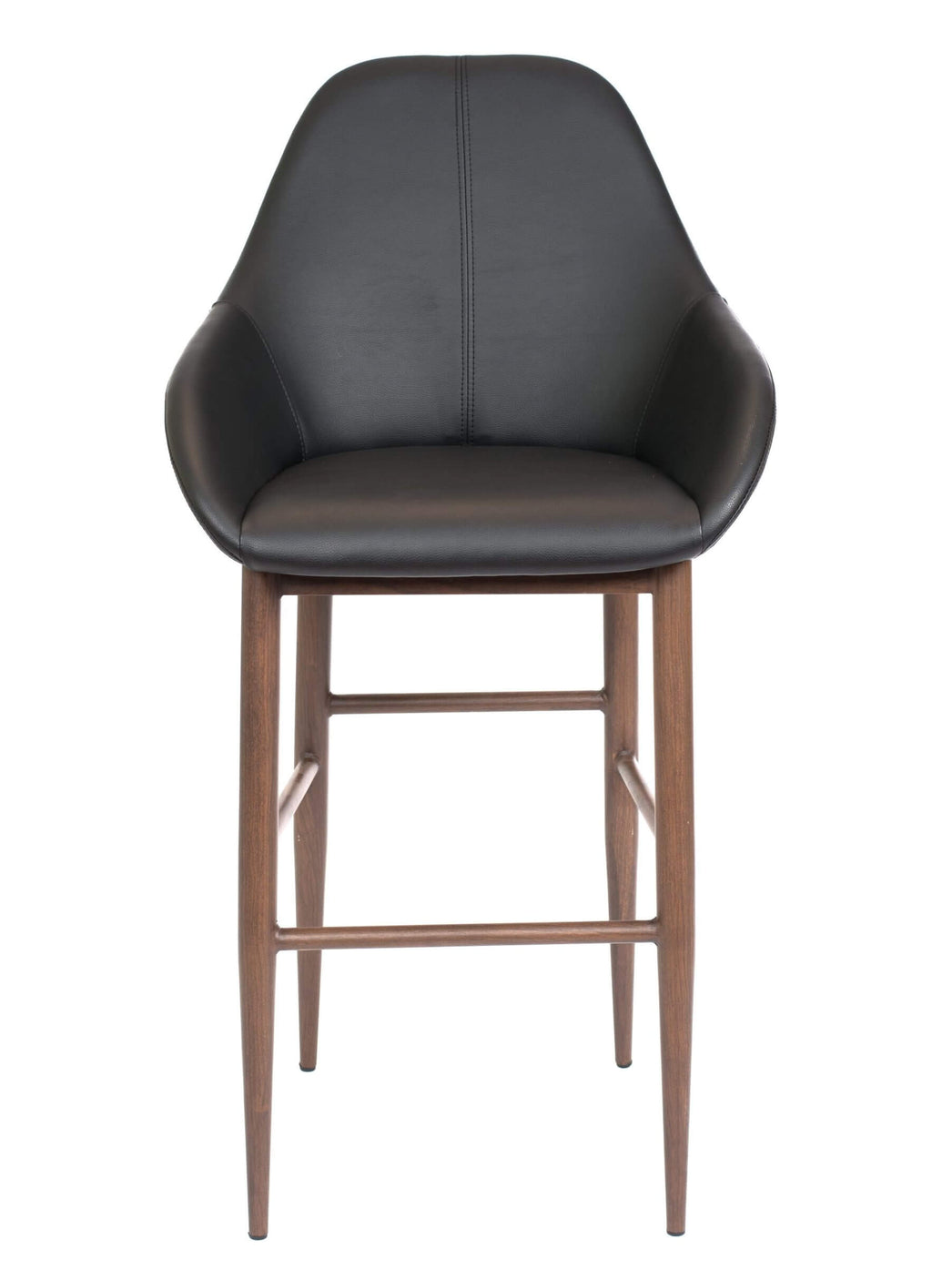 FURNISHINGS MATE SHINDIG BAR STOOL BLACK SET OF TWO BS T14-BL-BW