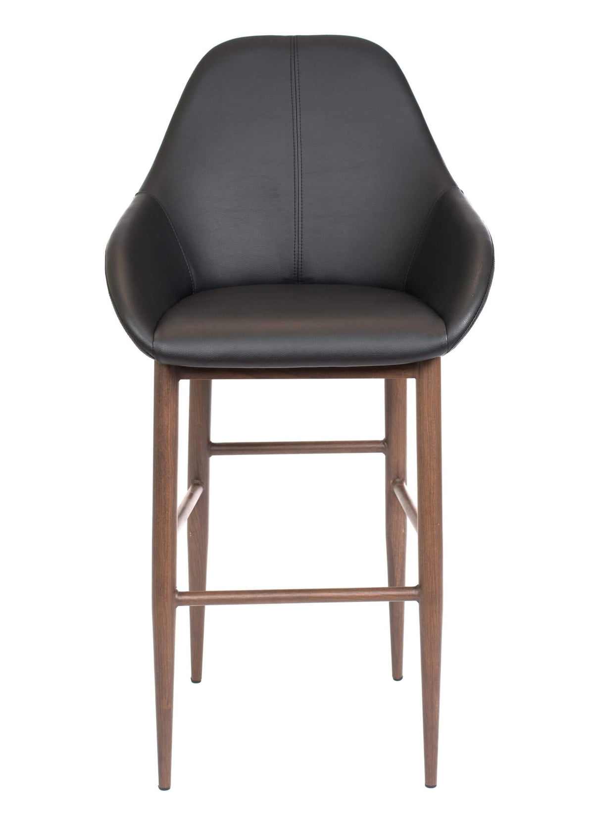 FURNISHINGS MATE SHINDIG BAR STOOL BLACK SET OF TWO BS T14-BL-BW