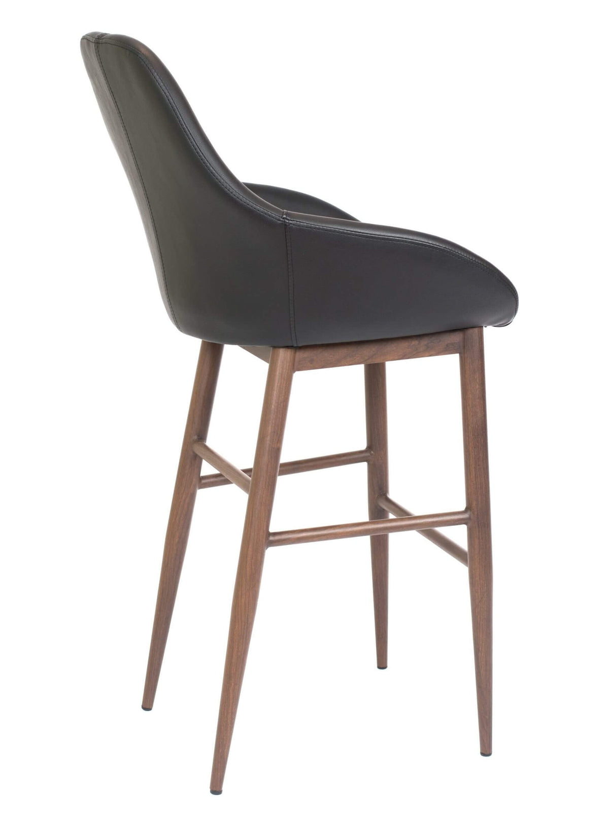 FURNISHINGS MATE SHINDIG BAR STOOL BLACK SET OF TWO BS T14-BL-BW
