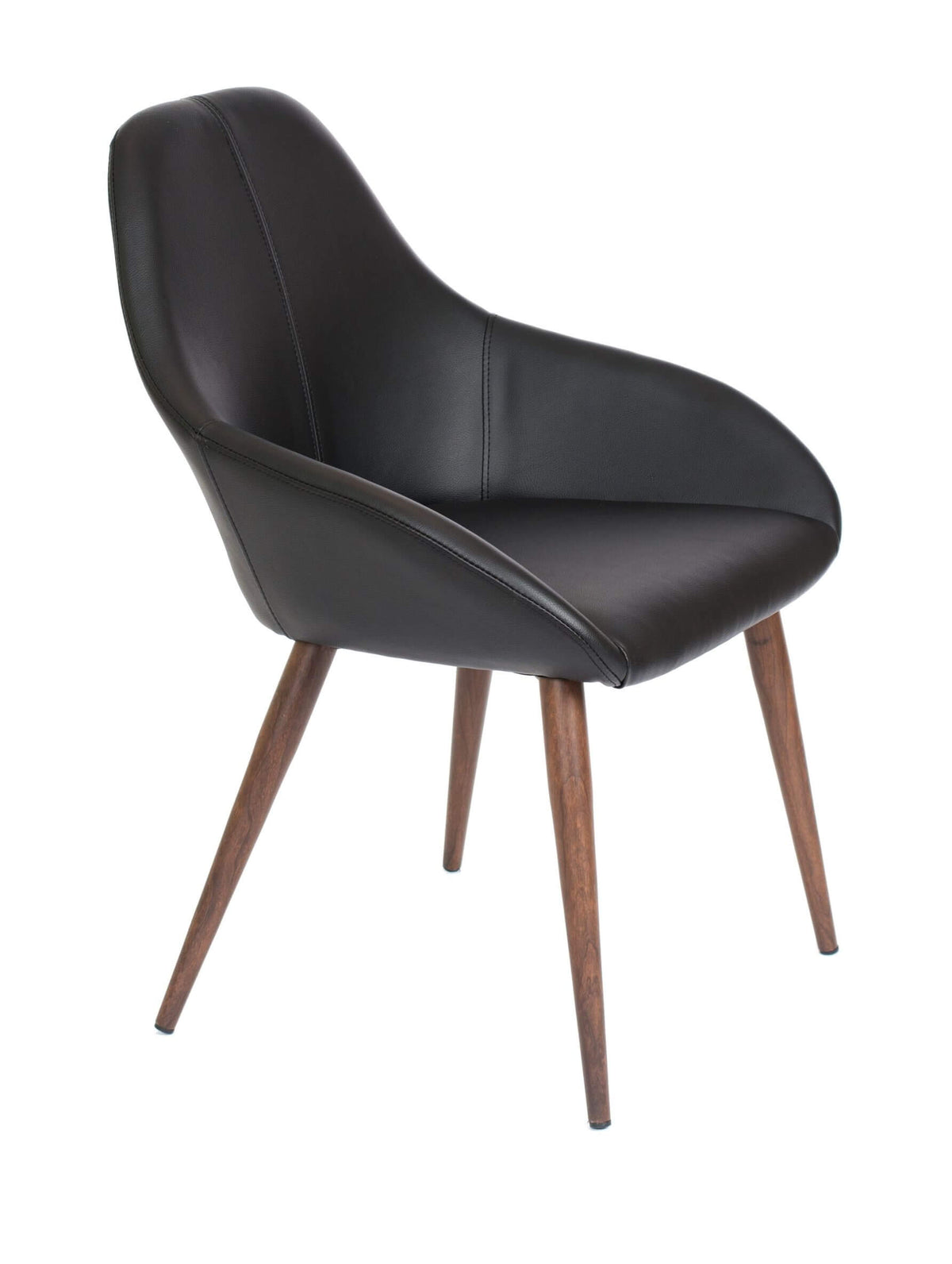 FURNISHINGS MATE SHINDIG CHAIR BLACK SET OF TWO DC T14-BL-BW