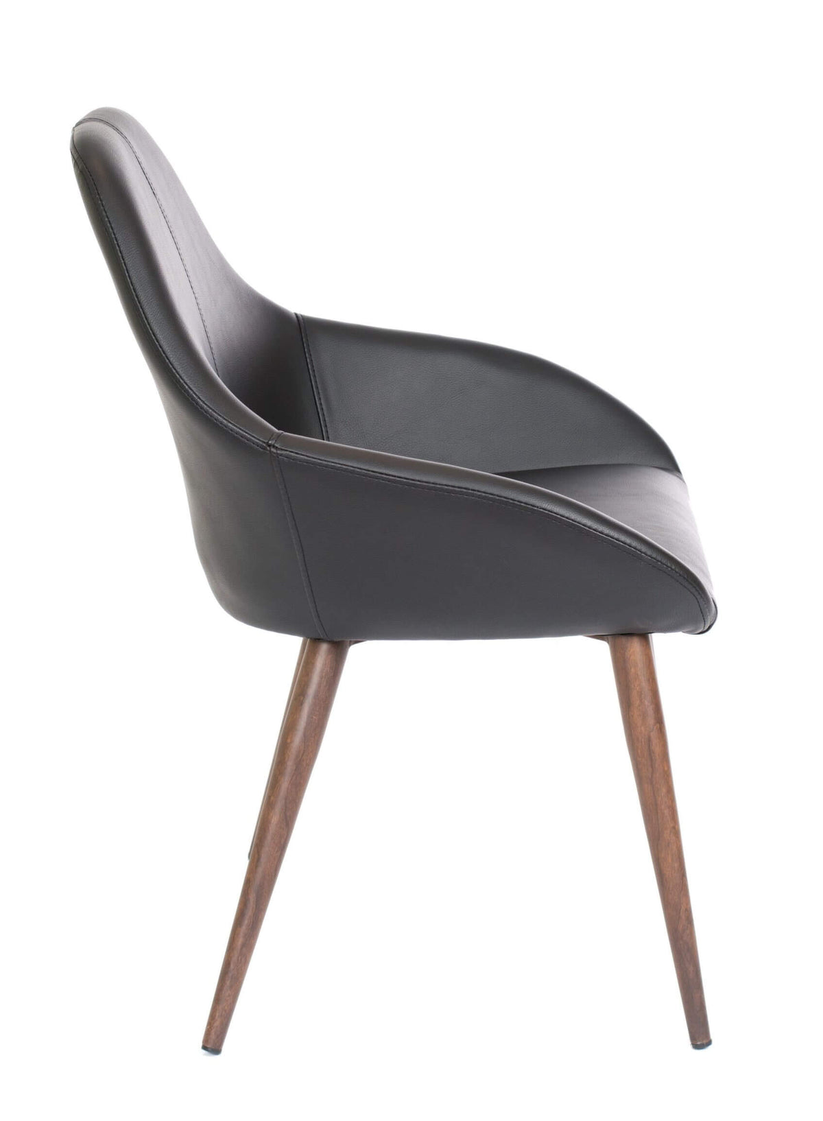 FURNISHINGS MATE SHINDIG CHAIR BLACK SET OF TWO DC T14-BL-BW