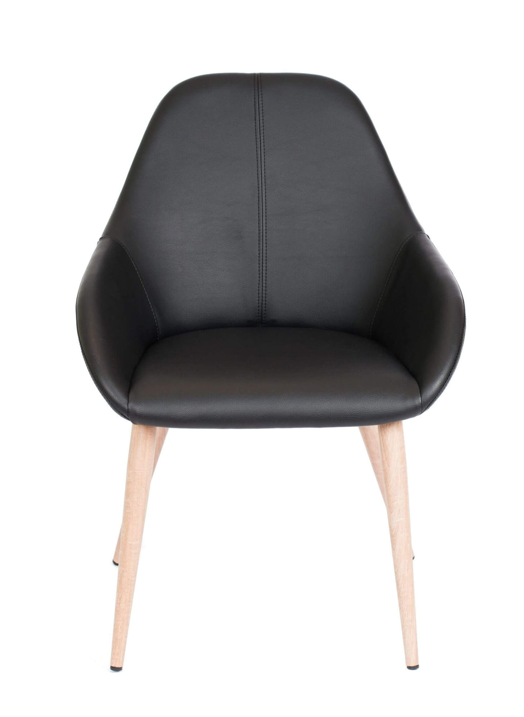 FURNISHINGS MATE SHINDIG CHAIR BLACK SET OF TWO DC T14-BL-WO