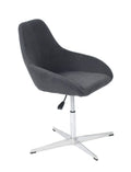 FURNISHINGS MATE SHINDIG CHAIR GRAPHITE SET OF TWO DC T14-GP-4S